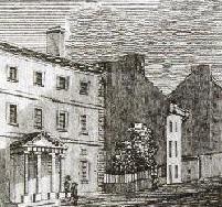Engraving depicting the Montreeal Medical Institute