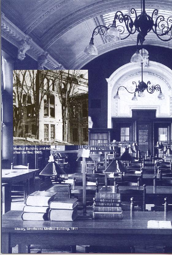 Library,Strathcona Medical Building, 1911
